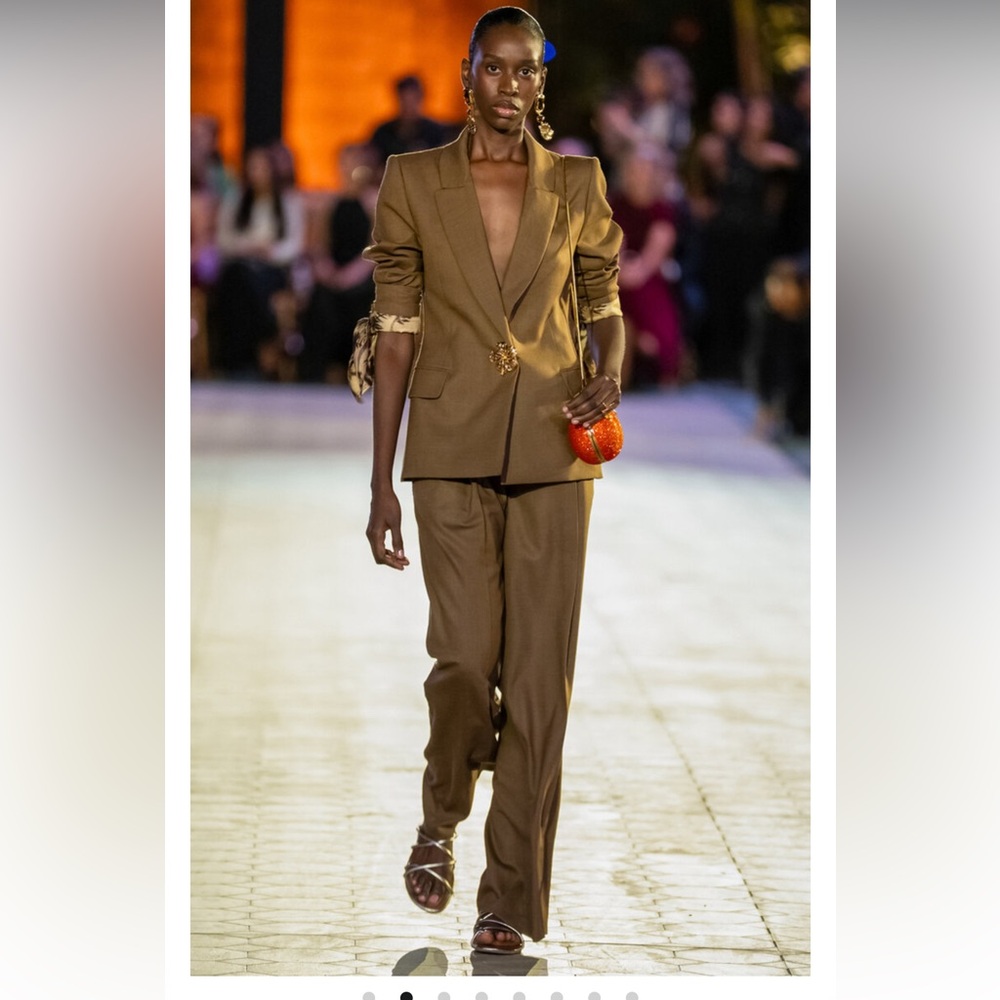 Oscar de la renta wide leg pants